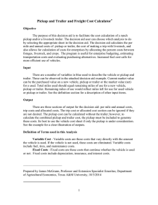 Pickup and Trailer and Freight Cost Calculator