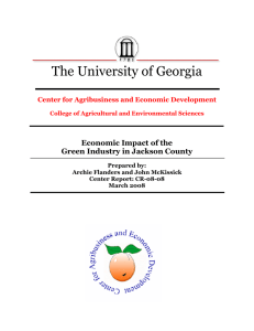 The University of Georgia  Economic Impact of the