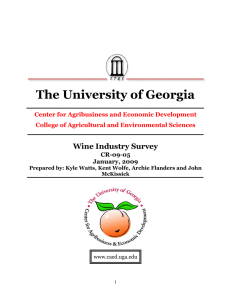 The University of Georgia Wine Industry Survey