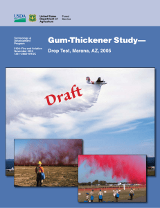 Draft Gum-Thickener Study— Drop Test, Marana, AZ, 2005 United States