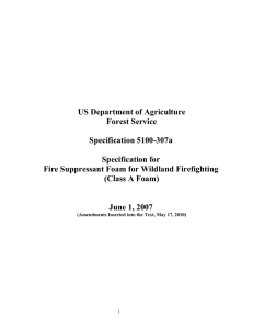 US Department of Agriculture Forest Service Specification 5100-307a