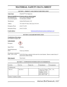 MATERIAL SAFETY DATA SHEET