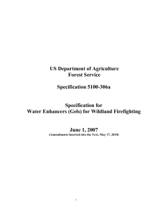 US Department of Agriculture Forest Service Specification 5100-306a