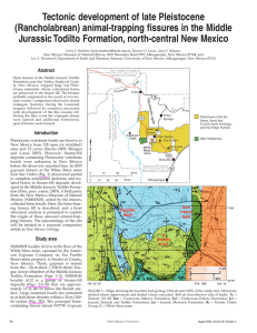 Tectonic development of late Pleistocene (Rancholabrean) animal-trapping fissures in the Middle