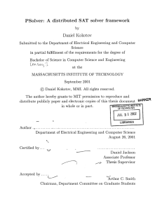 PSolver: A  distributed  SAT  solver  framework