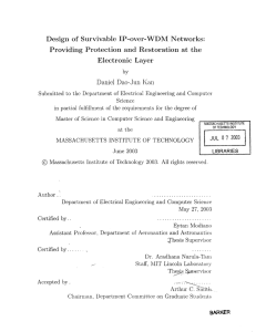 Design  of  Survivable  IP-over-WDM  Networks: