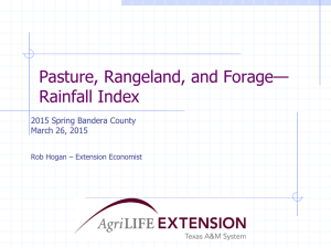 — Pasture, Rangeland, and Forage Rainfall Index