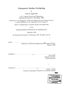 Volumetric  Surface  Sculpting Aseem  Agarwala