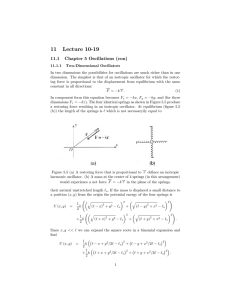 11 Lecture 10-19 11.1 Chapter 5 Oscillations (con)