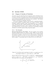 13 Lecture 10-23 13.1 Chapter 6 Calculus of Variations