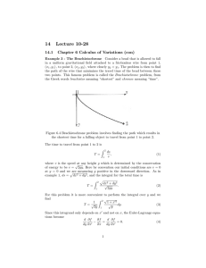 14 Lecture 10-28 14.1 Chapter 6 Calculus of Variations (con)