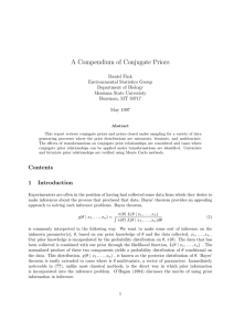 A Compendium of Conjugate Priors