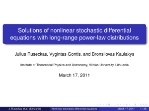 Solutions of nonlinear stochastic differential equations with long-range power-law distributions