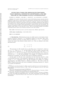 EXTINCTION TIMES FOR BIRTH-DEATH PROCESSES: EXACT RESULTS, CONTINUUM ASYMPTOTICS, AND THE