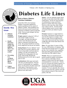 Diabetes Life Lines University of Georgia Family &amp; Consumer Sciences