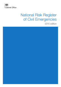 National Risk Register of Civil Emergencies 2015 edition