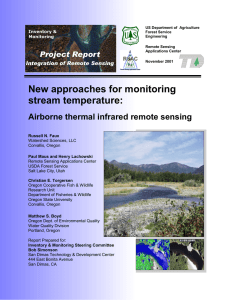 New approaches for monitoring stream temperature:  Airborne thermal infrared remote sensing