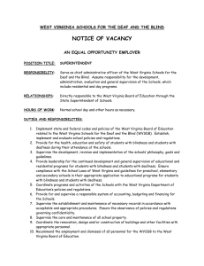NOTICE OF VACANCY  AN EQUAL OPPORTUNITY EMPLOYER