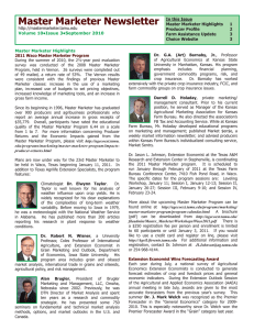 Master Marketer Newsletter In this Issue Master Marketer Highlights 1