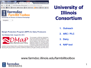 University of Illinois Consortium www.farmdoc.illinois.edu/farmbilltoolbox