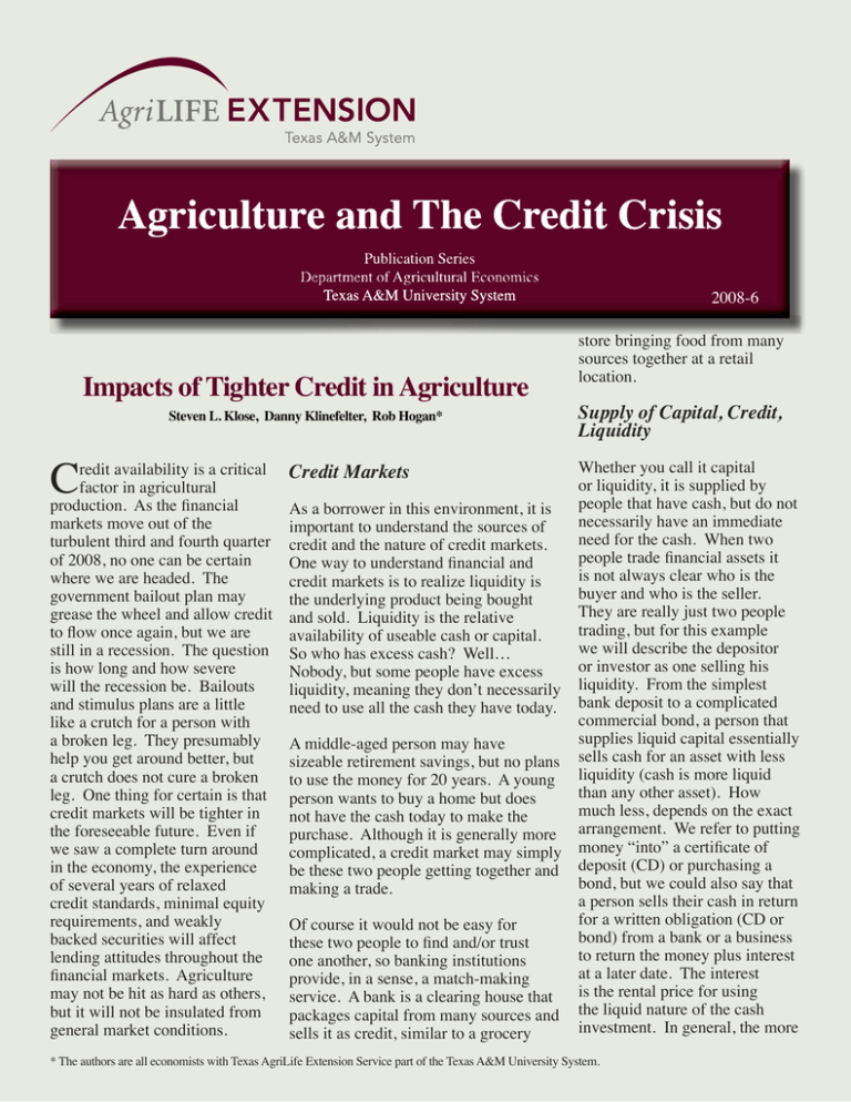 c-impacts-of-tighter-credit-in-agriculture-supply-of-capital-credit