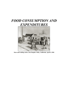 FOOD CONSUMPTION AND EXPENDITURES