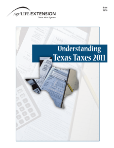 Texas Taxes 2011 Understanding E-584 11/10