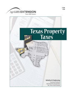 Texas Property  Taxes Rebekka M. Dudensing