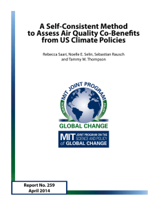 A Self-Consistent Method to Assess Air Quality Co-Benefits from US Climate Policies