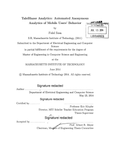 Analytics  of  Mobile  Users'  Behavior JUL Fidel Sosa