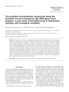 The protistan microplankton community along the
