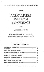 PROGRAM CONFERENCE AGRICULTURAL 1946