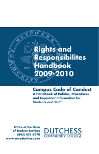 Rights and Responsibilites Handbook 2009-2010