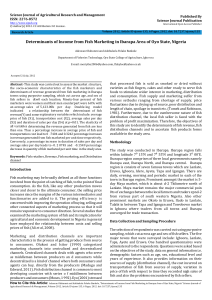 Science Journal of Agricultural Research and Management Published By ISSN: 2276-8572