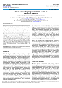 Science Journal of Civil Engineering and Architecture Published By ISSN: 2276-6332