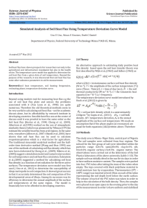 Simulated Analysis of Soil Heat Flux Using Temperature Deviation Curve...