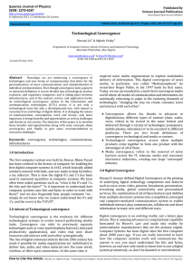 Technological Convergence Science Journal of Physics Published By ISSN: 2276-6367