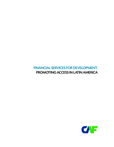 Financial services For development: promoting access in latin america