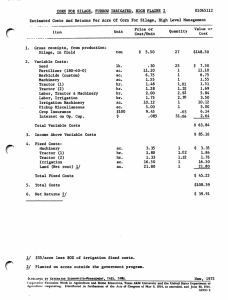 CORN  FOR  SILAGE,  FURROW  IRRIGATED, ... Estimated  Costs  And  Returns  Per ...