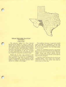 r TEXAS  EDWARDS  PLATEAU WESTERN