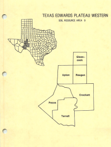 r TEXAS EDWARDS PLATEAU WESTERN SOIL RESOURCE AREA 9