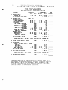 562  PROJECTIONS  FOR  PLANNING  PURPOSES  ONLY NOT TO BE USED WITHOUT UPDATING AFTER 03/23/83. B-124KC12)