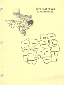 DEEP EAST TEXAS SOIL RESOURCE AREA 20