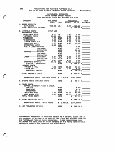 576  PROJECTIONS  FOR  PLANNING  PURPOSES ... NOT TO  BE  USED  WITHOUT  UPDATING... B-1241(C12)