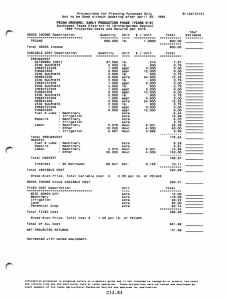 Projections  for  Planning  Purposes  Only B-1241(C13)