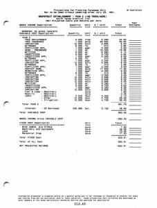 Projections  for  Planning  Purposes  Only B-124KC12)