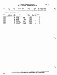 B-1241 tC) Projections for Planning Purposes Only 1994