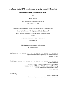 Local and global SAR constrained large tip angle 3D k -points