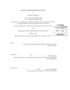 Precision  Hybrid Pipelined  ADC Mariana  Markova