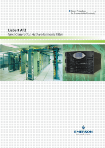 Liebert AF2 Next Generation Active Harmonic Filter Power Protection Business-Critical Continuity